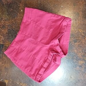 High waisted short shorts with zipper